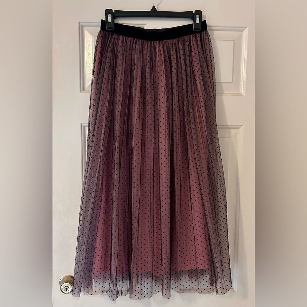 Zara Pink and black Skirt